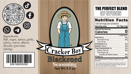 Cracker Boy Blackened Seasoning 5.5 Ounce