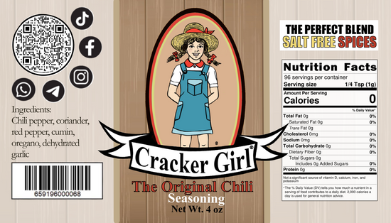 Cracker Girl Chili Seasoning 4 oz